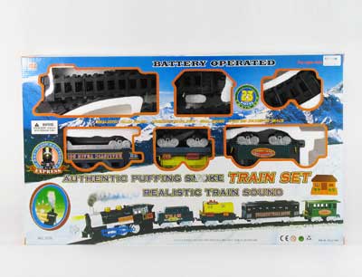 B/O Realistic Train Sound Authentic Puffing Smoke Train Set toys