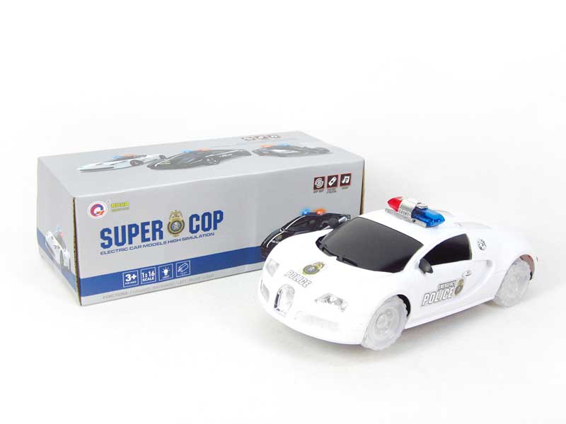 B/O Police Car W/L_M(3S6C) toys