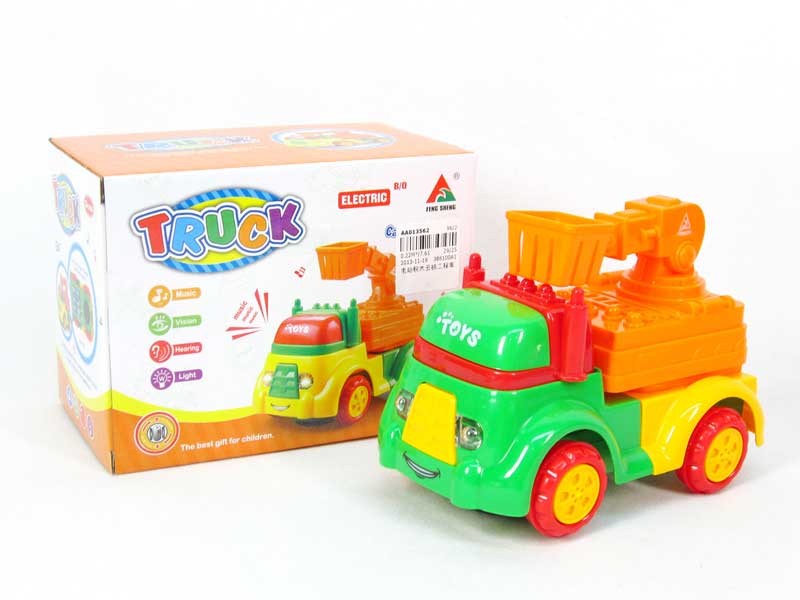 B/O Block Construction Truck toys