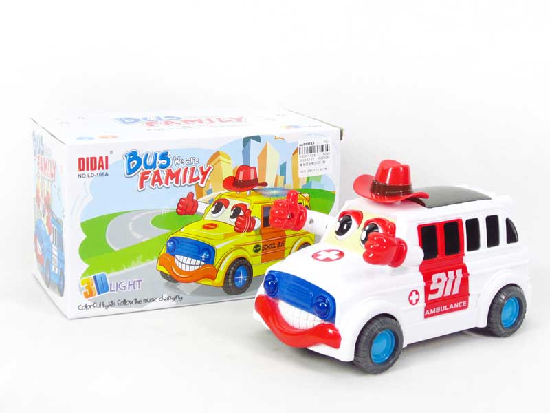 B/O Bus W/L(4C) toys