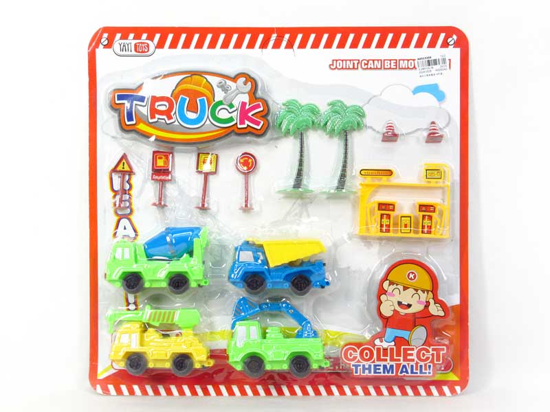 B/O Construction Truck(4in1) toys