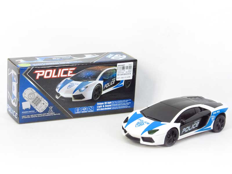 B/O Police Car W/L toys