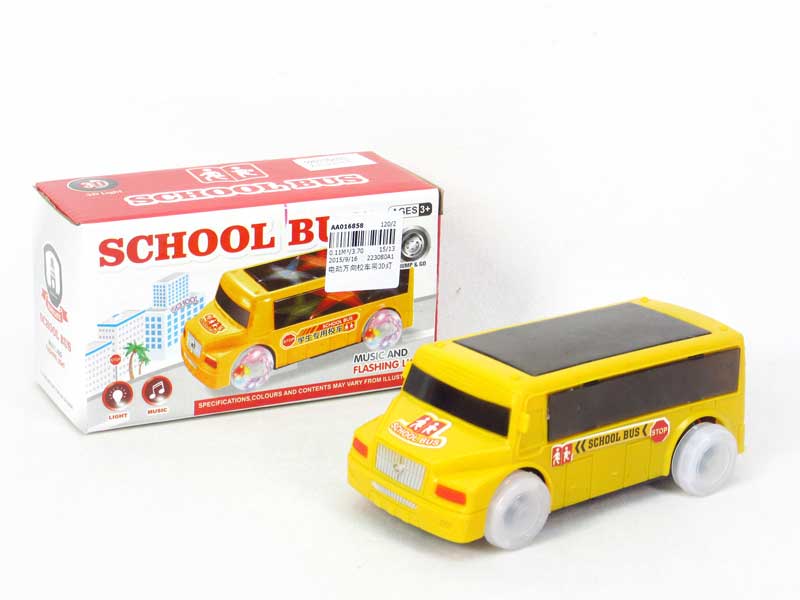 B/O universal School Bus W/L toys