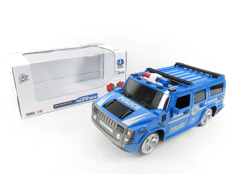 1:18 B/O Police Car W/L(2C) toys