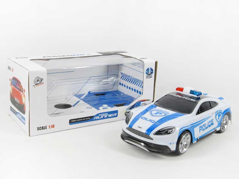 1:18 B/O Police Car W/L(2C) toys