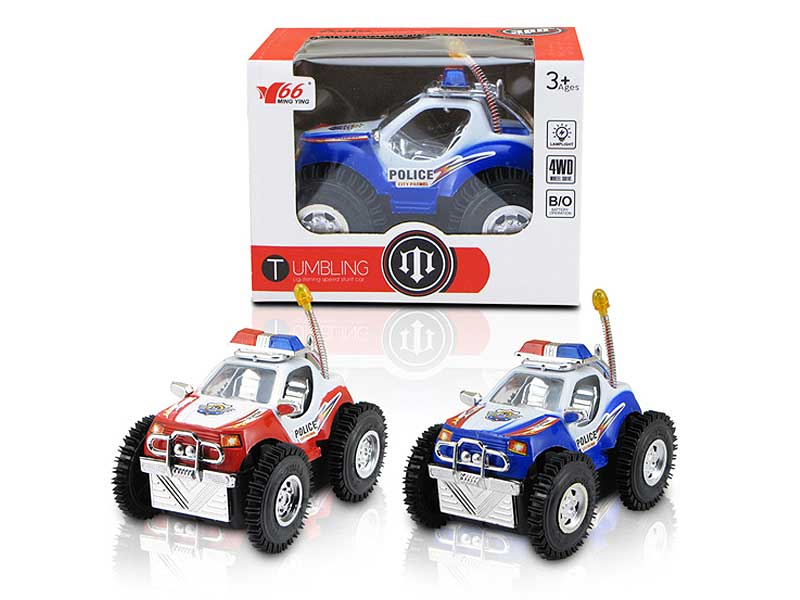 B/O Tumbling Police Car W/L(2C) toys