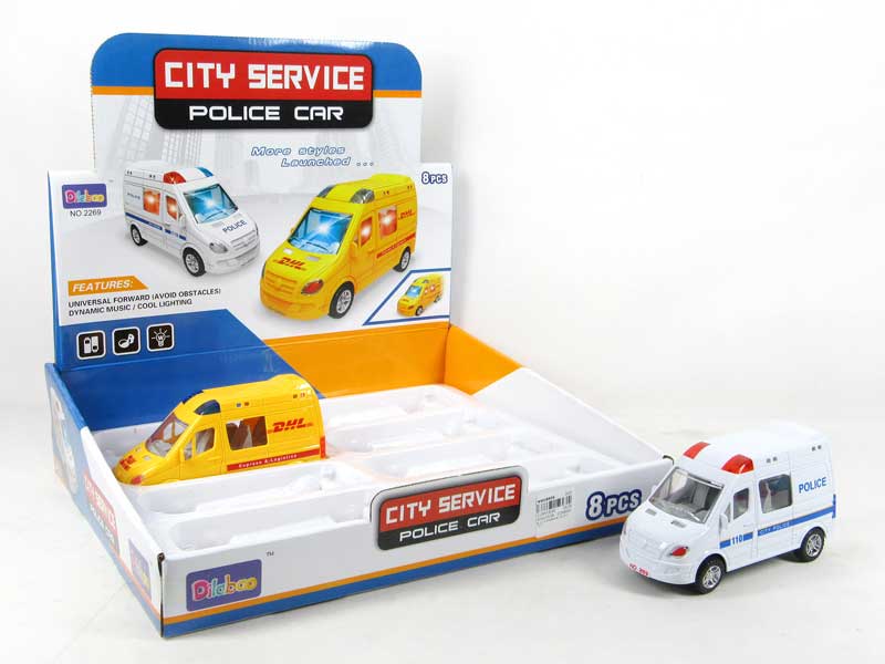 B/O universal Police Car W/L_M(8pcs) toys