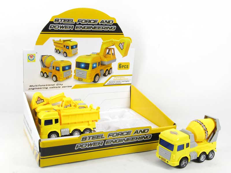 B/O universal Construction Truck W/L_M(6pcs) toys