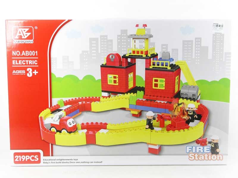 B/O Blocks Railcar(219pcs) toys