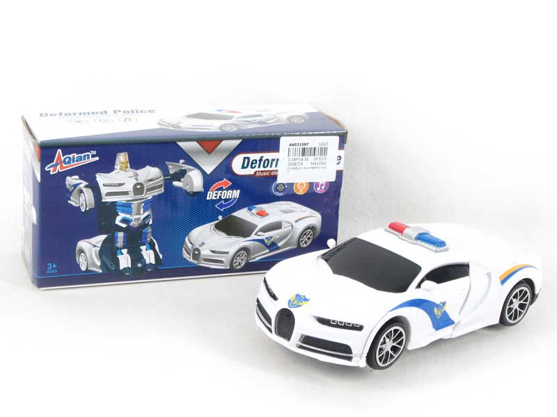 B/O universal Transforms Police Car W/L_M toys