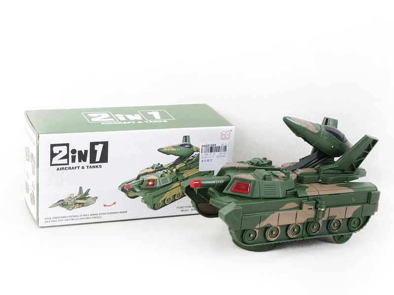 B/O universal Transforms Tank W/L_S toys