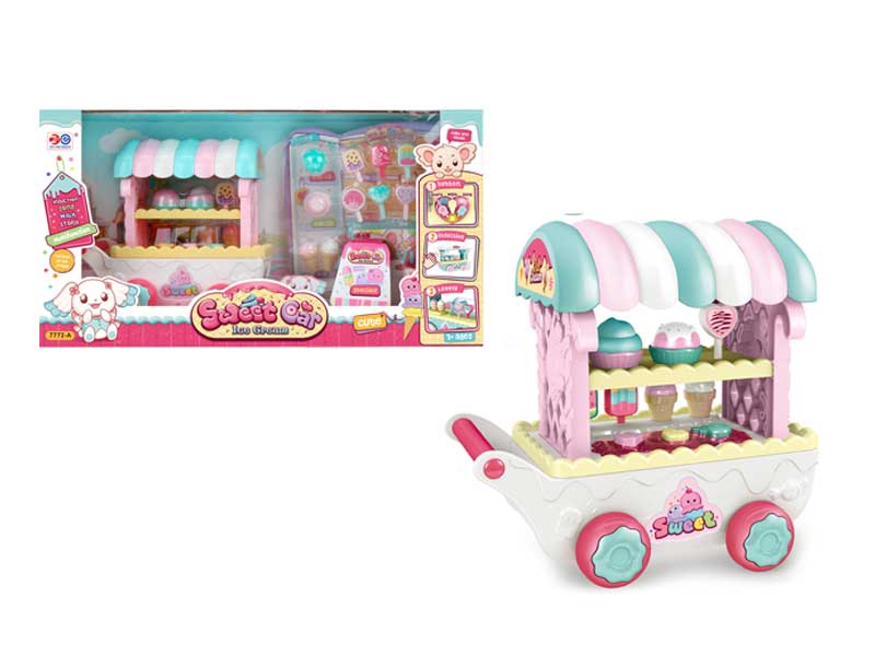 B/O universal Ice Cream Cart Set toys