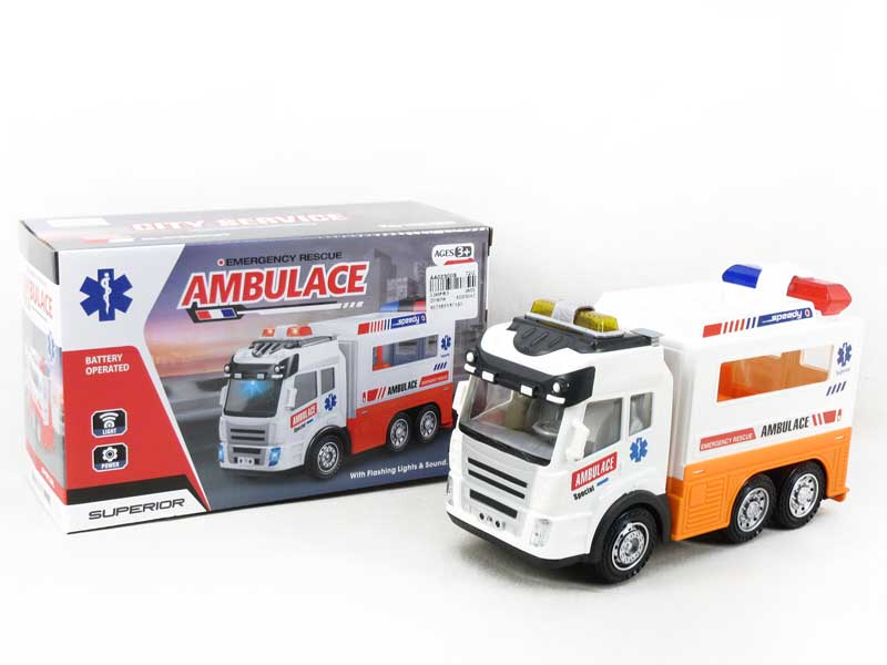 B/O Ambulance Car W/L_M toys