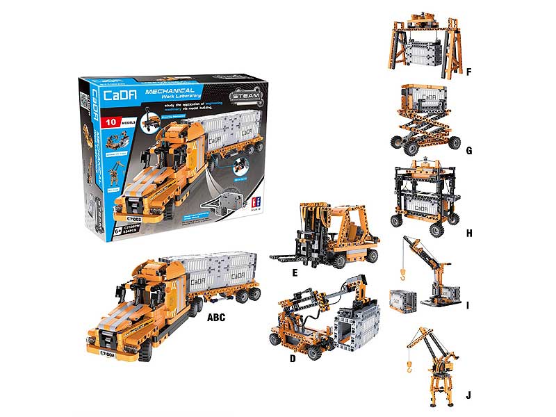 B/O Block Construction Car W/L_S toys
