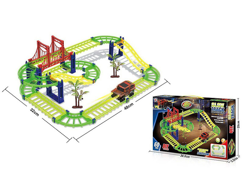 Luminous B/O Rail Car W/L toys