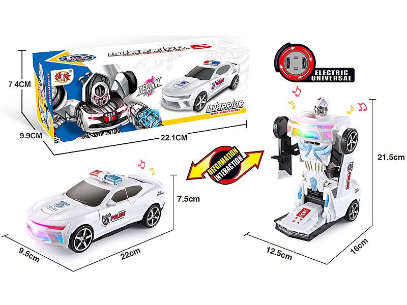 B/O universal Transforms Police Car W/L_M toys