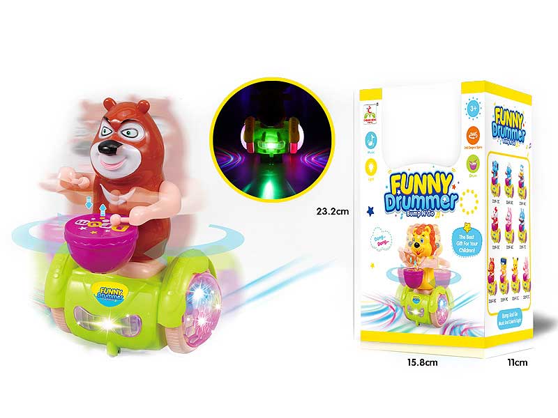 B/O PlayThe Drum Car W/L toys