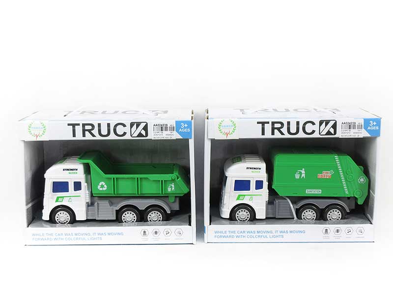 B/O universal Sanitation Truck W/L_(2S) toys