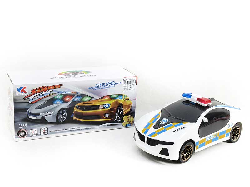 1:18 B/O universal Police Car W/L_M toys