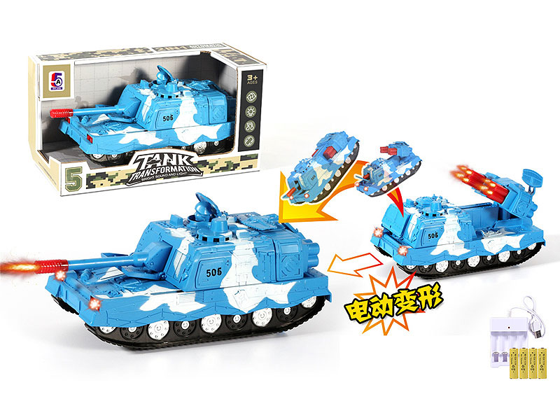 B/O universal Transforms Tank W/L_M toys