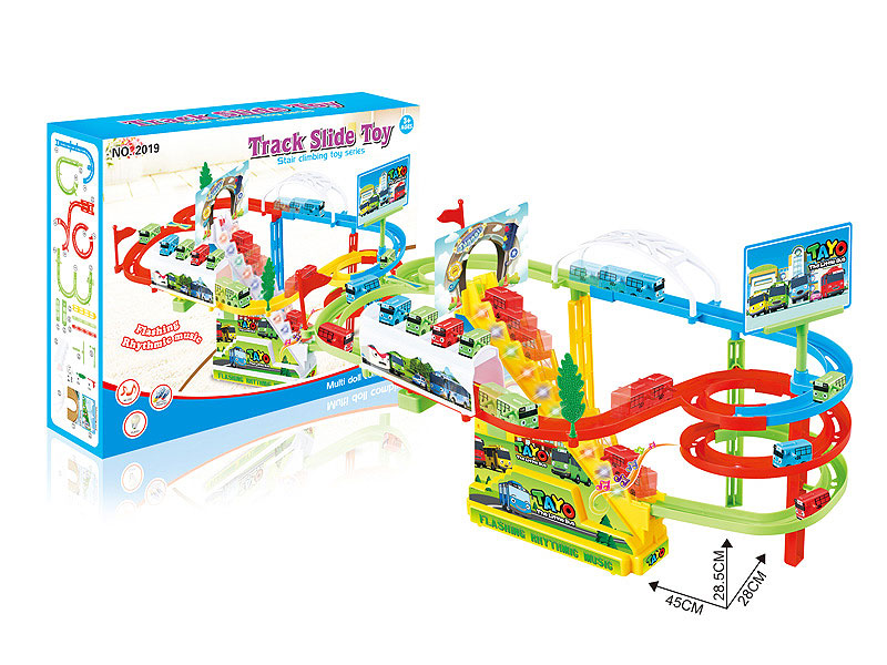 B/O Track Ladder Bus W/L_S(2C) toys