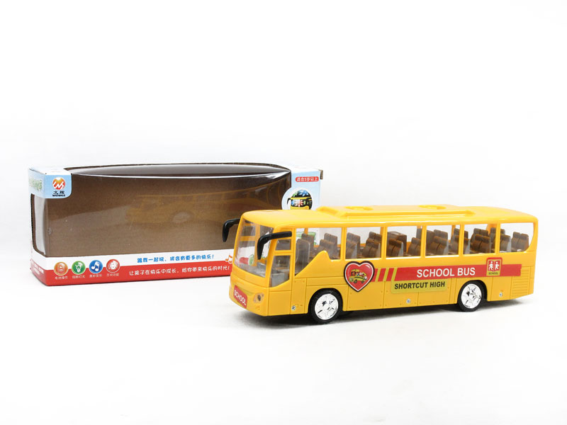 B/O School Bus W/L_M toys