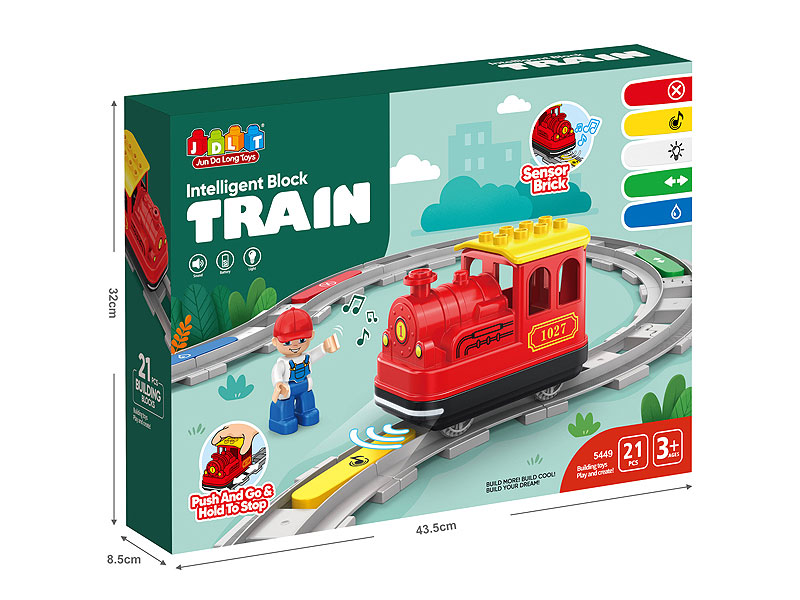 B/O Intelligent Building Block Train W/L_M toys
