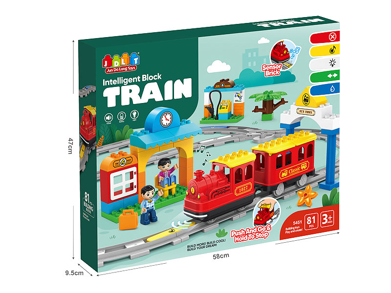 B/O Intelligent Building Block Train Set W/L_M toys