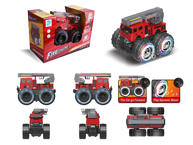 B/O Fire Engine W/L_S toys