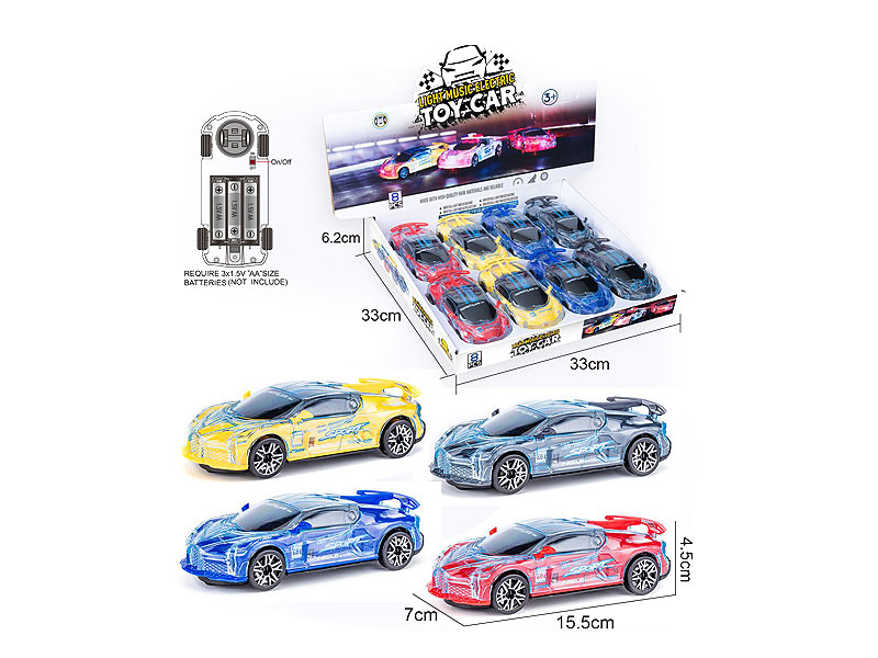 B/O universal Car W/L_M(8in1) toys