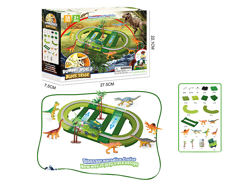 B/O Dinosaur Rail Car W/L toys