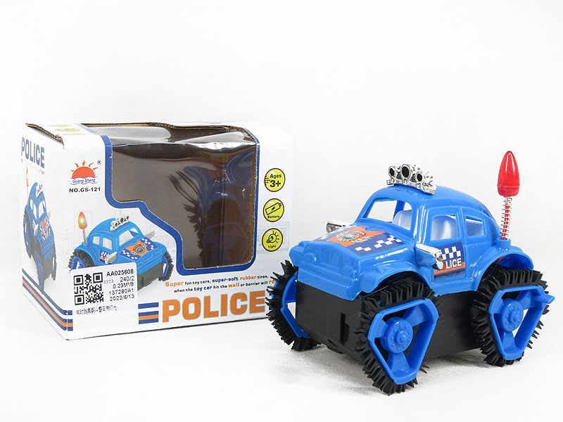 B/O Tumbling Police Car W/L toys