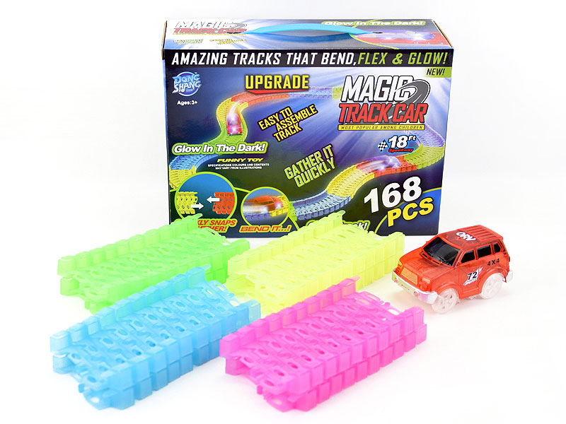 B/O Luminous Track Jeep W/L(2C) toys