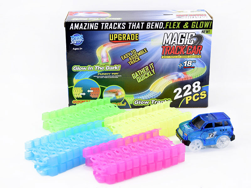 B/O Luminous Track Jeep W/L(2C) toys