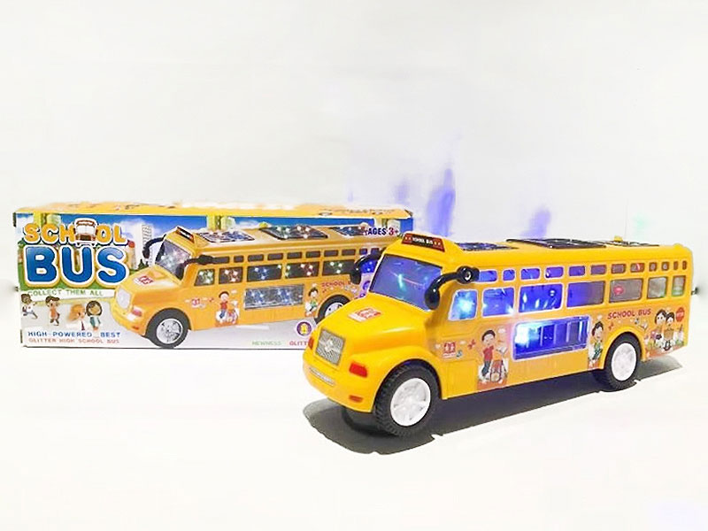 B/O School Bus W/L toys