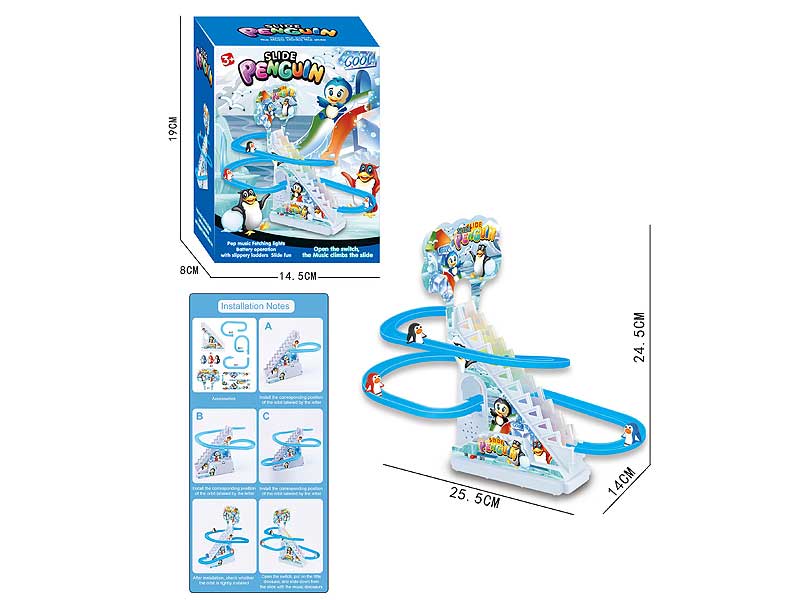 B/O Track Ladder Penguin toys