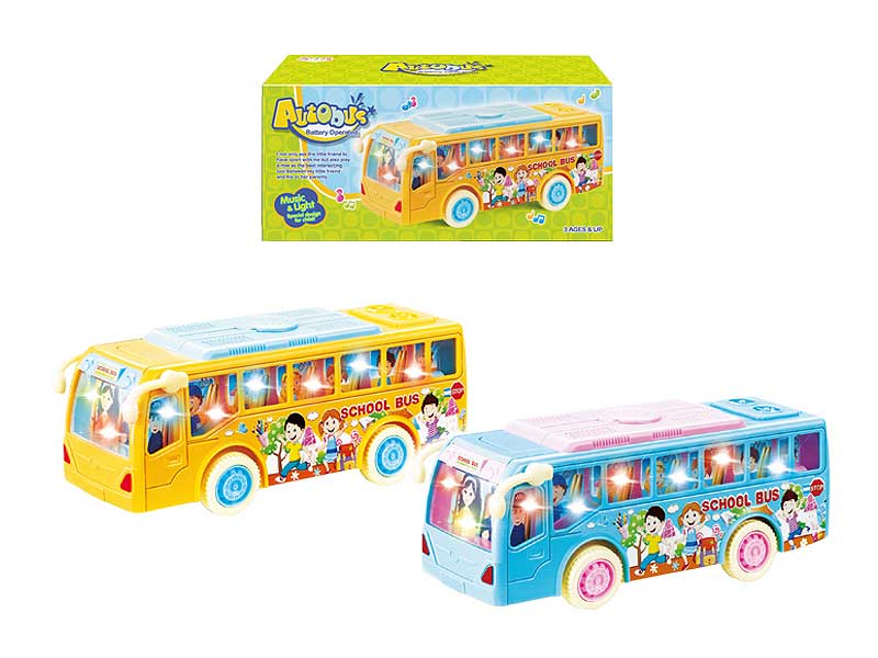 B/O universal School Bus W/L(2C) toys