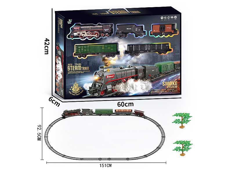 B/O Smoke Orbit Train Set W/L toys