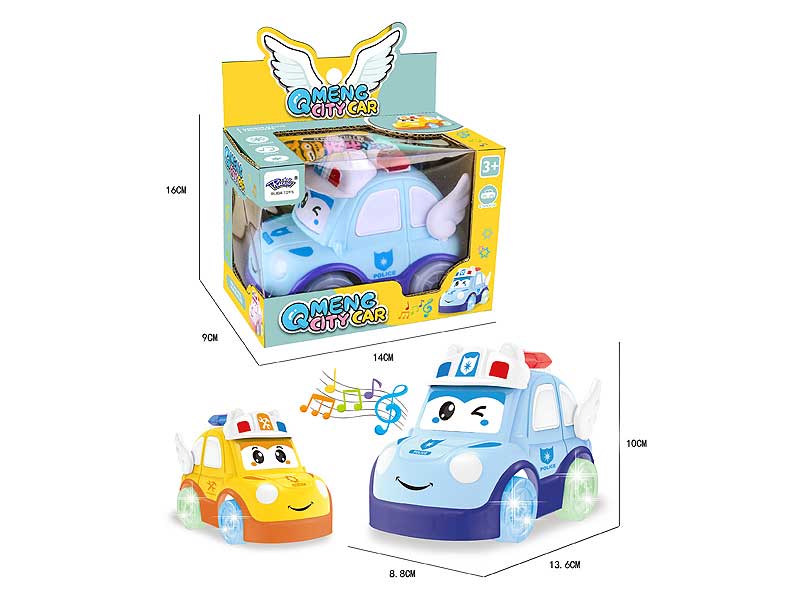 B/O Police Car W/L_M(3C) toys