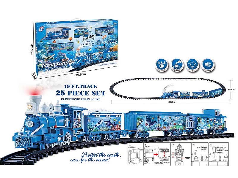 B/O Spray Rail Train W/L_M toys
