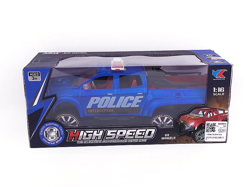 1:16 B/O universal Police Car W/L_M(3C) toys