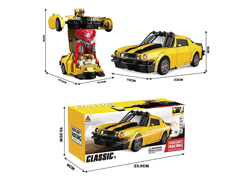 B/O Spray Transforms Car toys