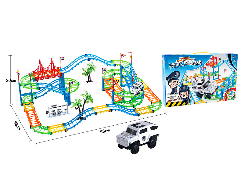B/O Rail Police Car toys