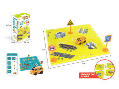 B/O Magnetic Orbit School Bus(2C) toys