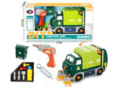 B/O Diy Cleaning Garbage Truck toys
