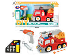 B/O Diy Fire Engine toys
