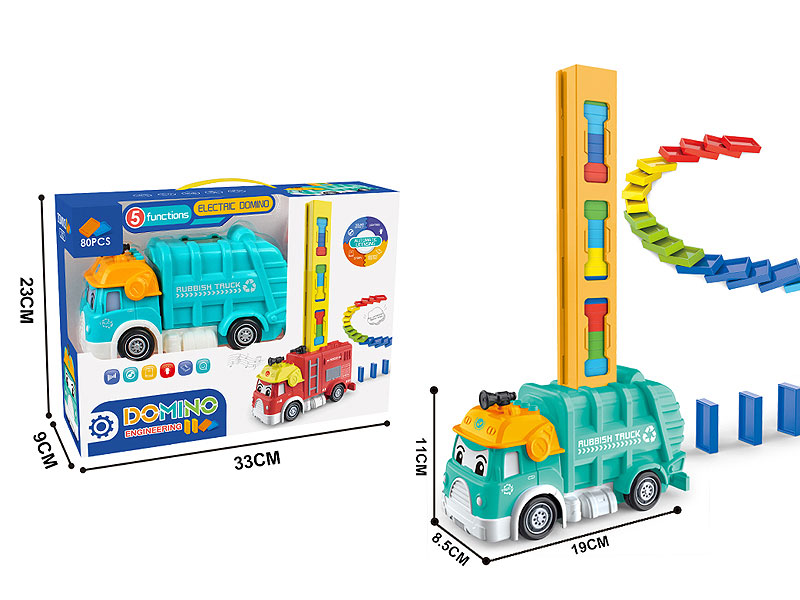 B/O Storytelling Domino Sanitation Truck toys