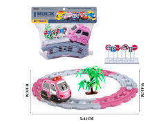 B/O Rail Ambulance Set W/M toys