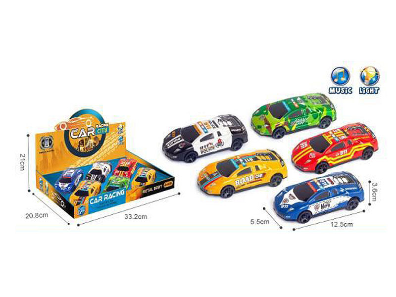 B/O universal Police Car W/L_M(6in1) toys