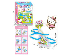 B/O Track Stair Climbing Hellokitty toys